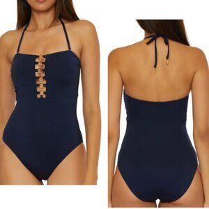 Trina Turk Women's Monaco Bandeau One-Piece Swimsuit NWT Sz  10